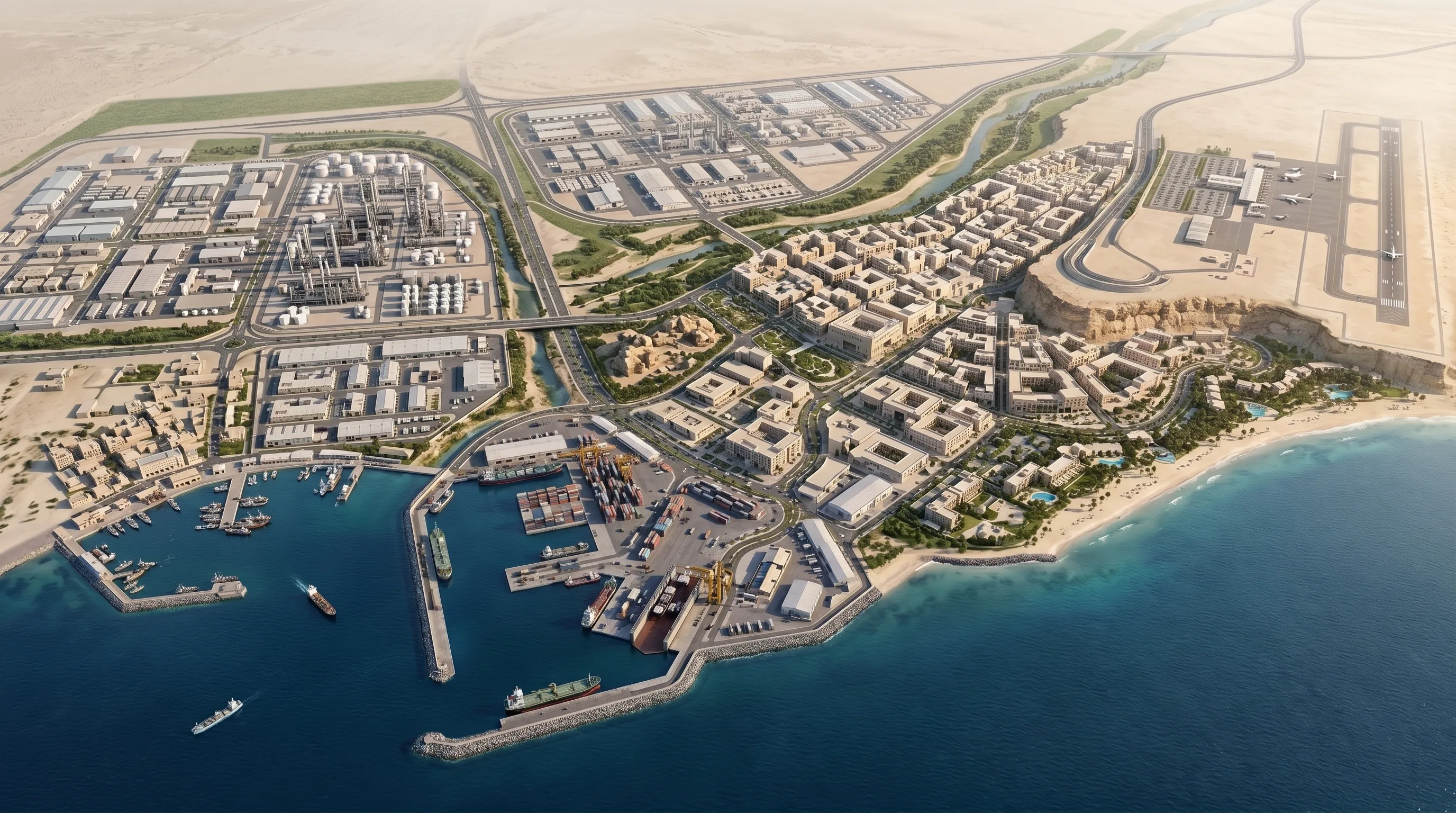 Duqm City masterplan, Oman