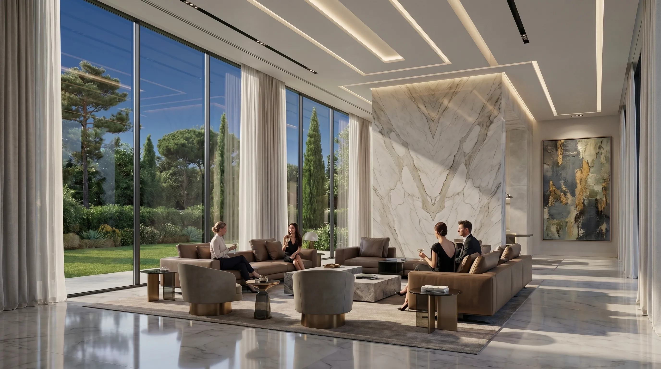 El Moallem Residence reception, Lebanon
